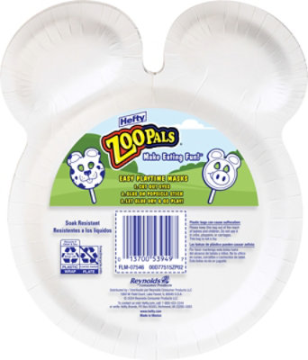 Hefty Zoo Pals Plates Tableware 8.6 Inch 1 Pack 15 Count - 15 CT - Image 4