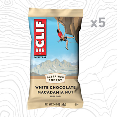 CLIF BAR White Chocolate Macadamia Nut Flavor Energy Bars - 5-2.4 Oz - Image 2