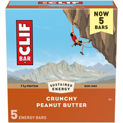 CLIF BAR Crunchy Peanut Butter Energy Bars - 5-2.4 Oz - Image 1