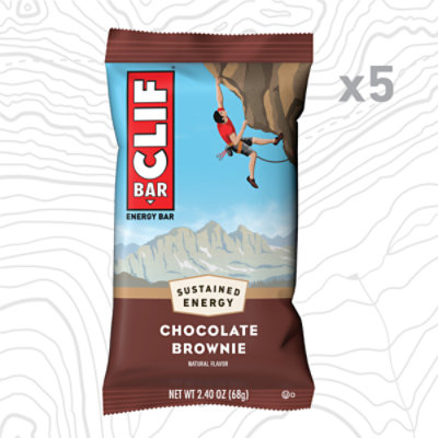 CLIF BAR Chocolate Brownie Flavor Energy Bars - 5-2.4 Oz - Image 2