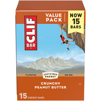 CLIF BAR Crunchy Peanut Butter Energy Bars - 15-2.4 Oz - Image 1