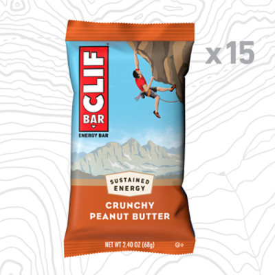 CLIF BAR Crunchy Peanut Butter Energy Bars - 15-2.4 Oz - Image 2