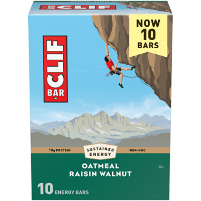 CLIF BAR Oatmeal Raisin Walnut Energy Bars - 10-2.4 Oz - Image 1