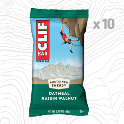 CLIF BAR Oatmeal Raisin Walnut Energy Bars - 10-2.4 Oz - Image 2