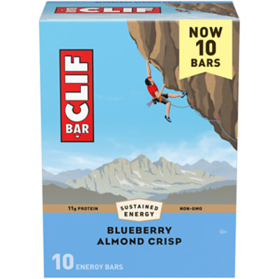 CLIF BAR Blueberry Almond Crisp Energy Bars - 10-2.4 Oz - Image 1