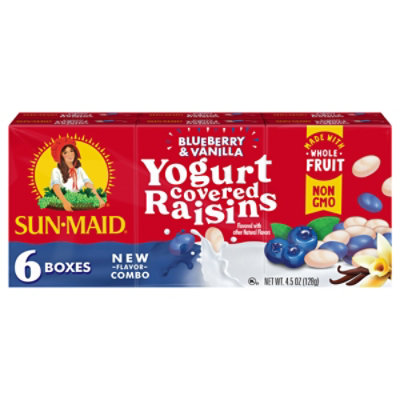 Sun-Maid Blueberry & Vanilla Yogurt Covered Raisins - 6-.75 Oz - Image 2