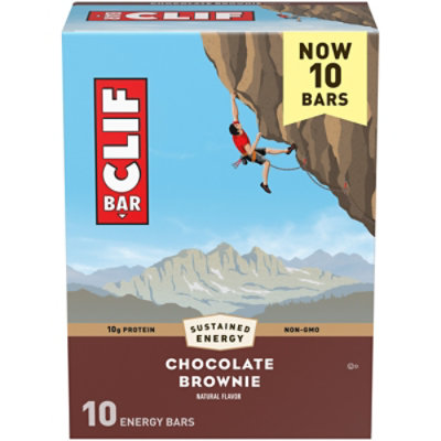 CLIF BAR Chocolate Brownie Flavor Energy Bars - 10-2.4Z - Image 1