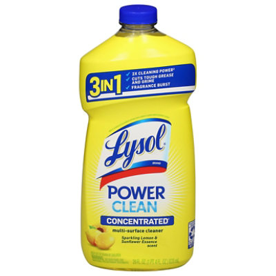 Lysol Multi-surface Cleaner, Sparkling Lemon & Sunflower Essence - 28 Fl. Oz. - 28 FZ - Image 1