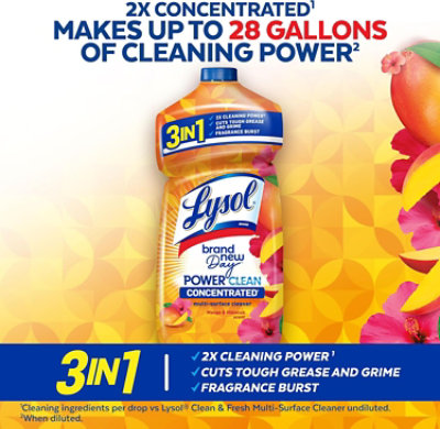 Lysol Brand New Day Multi-surface Cleaner, Mango & Hibiscus - 28 Fl. Oz. - 28 FZ - Image 4