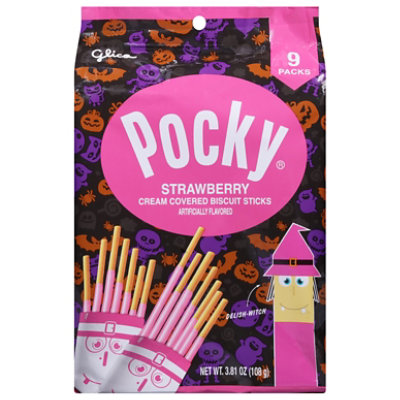Glico Snack Pocky Strawberry Halloween Family Pack - 3.81 OZ
