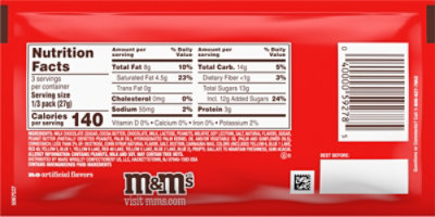 M&M's Mega Peanut Butter Chocolate Candy Share Size - 2.83 Oz - Image 6