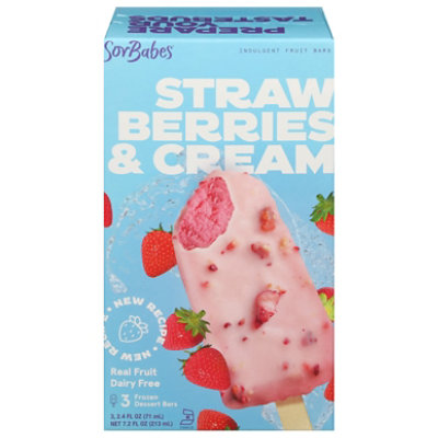 Sorbabes Strawberries & Cream Frozen Bar 3 Ct 7.2 Fl.oz - 3-2.4FZ - Image 3