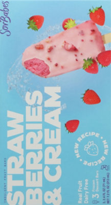 Sorbabes Strawberries & Cream Frozen Bar 3 Ct 7.2 Fl.oz - 3-2.4FZ - Image 6