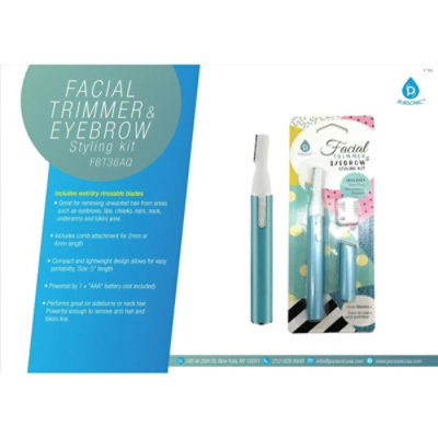 Pursonic Facial Trimmer & Eyebrow Styling Kit - Bikini Trimmer - Image 1