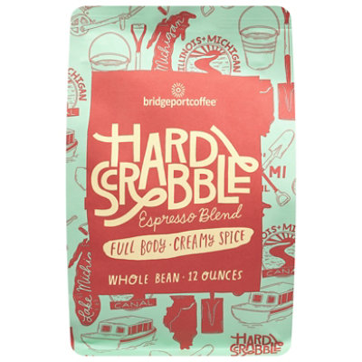 Bridgeport Coffee Hardscrabble Blend Whole Bean - 12 Oz - Image 1