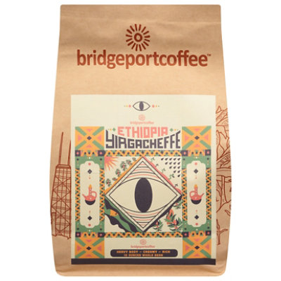 Bridgeport Coffee Ethiopia Yirgacheffe Whole Bean - 12 Oz - Image 1