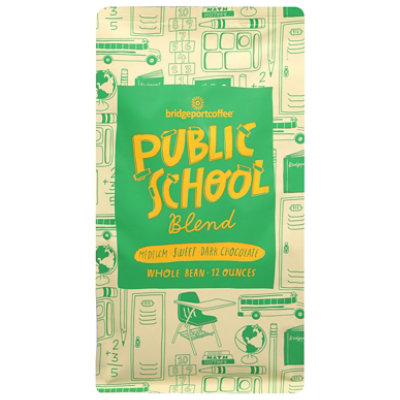 Bridgeport Coffee Public School Blend Whole Bean - 12 Oz - Image 2