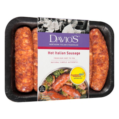 Davios Hot Italian Saussage - 16 Oz - Image 1