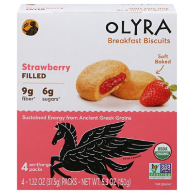 Olyra Fruit Biscuit Strawberry Organic - 5.28 Oz - Image 3