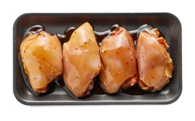 Chicken Thighs Boneless Skinless Black Pepper Up To 12% Solution - LB - Image 1