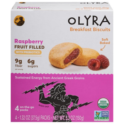 Olyra Fruit Biscuit Raspberry Organic - 5.28 Oz - Image 3