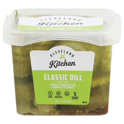 Cleveland Kitchen Classic Dill Pickle Chips - 16 Fl. Oz. - Image 3