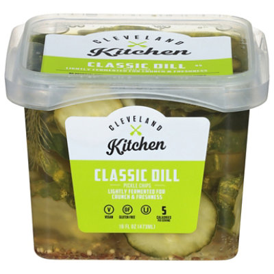 Cleveland Kitchen Classic Dill Pickle Chips - 16 Fl. Oz. - Image 1