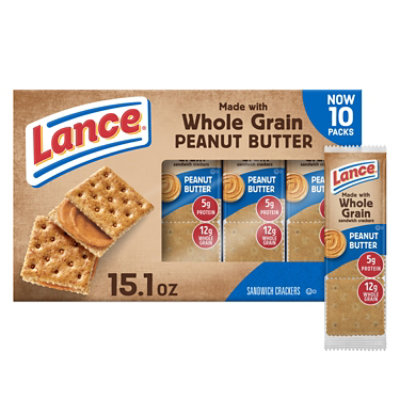 Lance Whole Grain Peanut Butter - 10 Count - Image 1