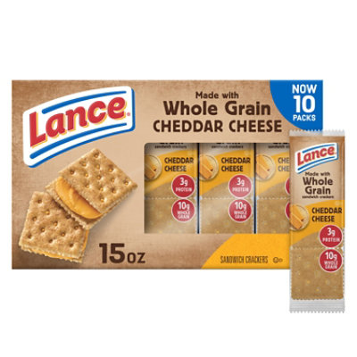 Lance Whole Grain Cheddar Cheese - 10 Count - Image 1