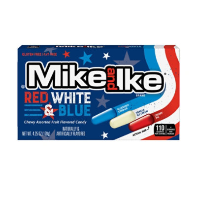 Mike & Ike Red, White & Blue Theater Box - 4.25 Oz - Image 1