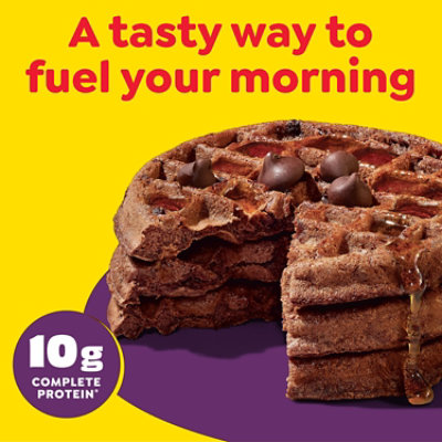 Eggo Fully Loaded Protein Waffles Chocolate Chip Brownie Frozen Breakfast 10 Count - 12.3 Oz - Image 6