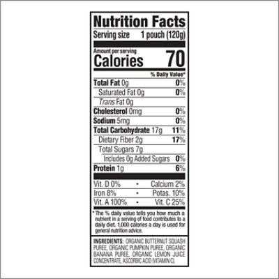 Happy Tot Organics Love My Veggies Stage 4 Squash Pumpkin Banana - 4.22 Oz - Image 3