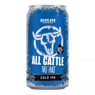 Revolver All Cattle No Hat Cold Ipa Beer In Cans - 6-12 Fl. Oz. - Image 1