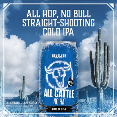 Revolver All Cattle No Hat Cold Ipa Beer In Cans - 6-12 Fl. Oz. - Image 3