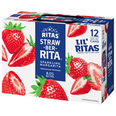 Lil Ritas Straw Ber Rita In Cans - 12-7.5 Fl. Oz. - Image 4