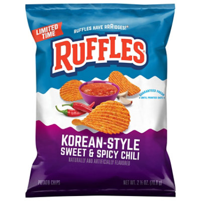 Ruffles Korean Style Spicy & Sweet Chili - 2.5 Oz