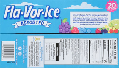 Fla-vor-ice Assorted Ice Pops - 20-1.5 Oz - Image 6