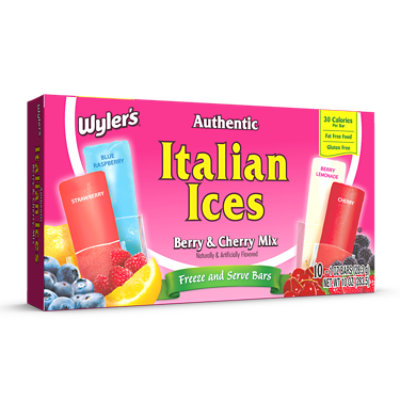 Wyler's Authentic Italian Ices Berries And Cherries Mix - 10-1 Oz
