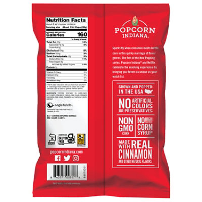 Popcorn Indiana Kettlecorn Cinnamon Netflix - 8 Oz - Image 2