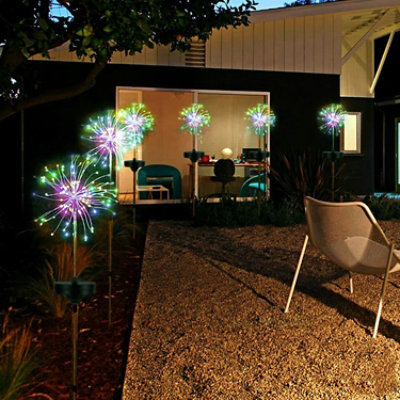 Eggracks by Global Phoenix Solar Powered Starburst Lights - 2 Pack - Illuminate Outdoor Space - Image 4