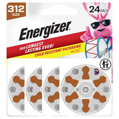 Energizer Hearing Aid Zinc Air 312 Batteries - 24 Pack - Image 3