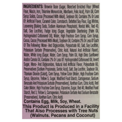 Mjays Spring Fudge Iced Brownie With Pink & Yellow Drizzle - 8-13 Oz - Image 5