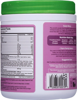 Amazing Grass Green Super Food Sweet Berry Dietary Supplement - 7.4 Oz - Image 5