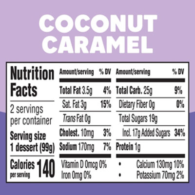 Jell-O Coconut Caramel Flavored with Other Natural Flavor Ready-to-Eat Refrigerated Dessert - 2 Count - Image 7