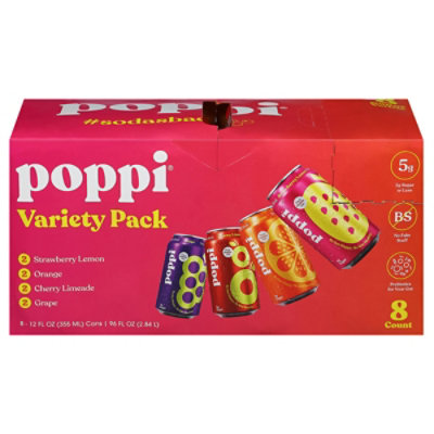 Poppi Prebiotic Variety Pack - 8-12 Oz - Image 3