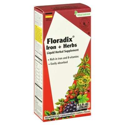 Flora Floradix Iron And Herbs - 8.5 Oz. - Image 1