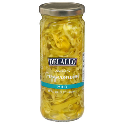 Delallo Pepper Mild Pepperoncini Sliced - 16 Oz - Image 3