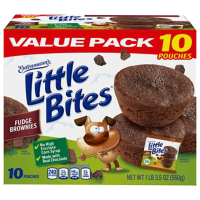 Entenmanns Little Bites Fudge Brownie Muffins 10 Count - 19.5 Oz - Image 3