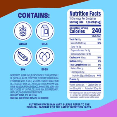 Entenmanns Little Bites Fudge Brownie Muffins 10 Count - 19.5 Oz - Image 2