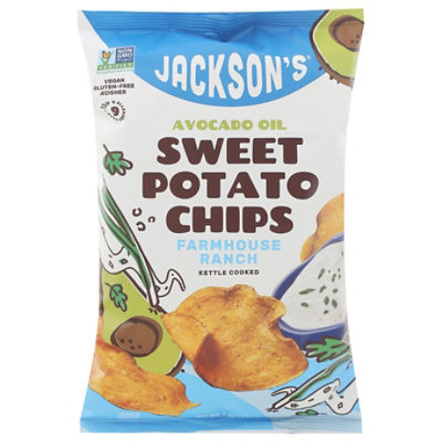 Jacksons Sweet Potato Chips Ranch With Avocado Oil - 5 Oz